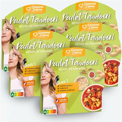 Pack 5 plats POULET TANDOORI