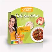 Chili con carne et duo de riz