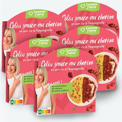 Pack 5 plats COLIN SAUCE CHORIZO