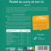 Poulet au curry et son riz