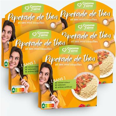 Pack 5 plats PIPERADE DE THON