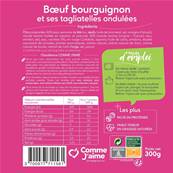 Bœuf bourguignon et ses pâtes