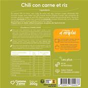 Chili con carne et duo de riz