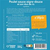 Poulet sauce aigre-douce et son duo de riz