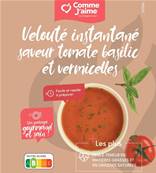 Velouté instantané saveur tomate basilic et vermicelles