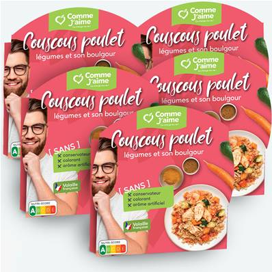 Pack 5 plats COUSCOUS POULET LEGUMES