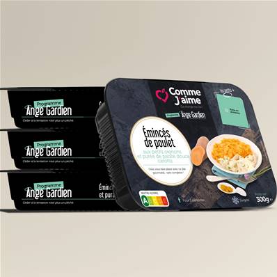 EMINCE DE POULET AUX PETITS OIGNONS Pack 4 plats surgelés