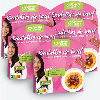 Pack 5 plats BOULETTES DE BOEUF