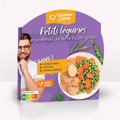 Petits légumes et pommes de terre façon gratin