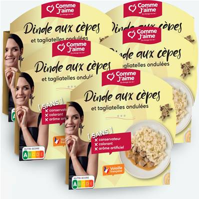 Pack 5 plats DINDE AUX CEPES