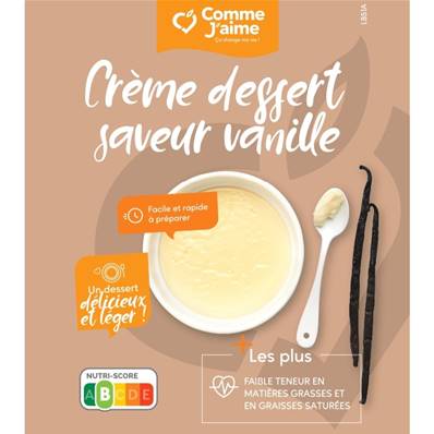 Crème dessert saveur VANILLE