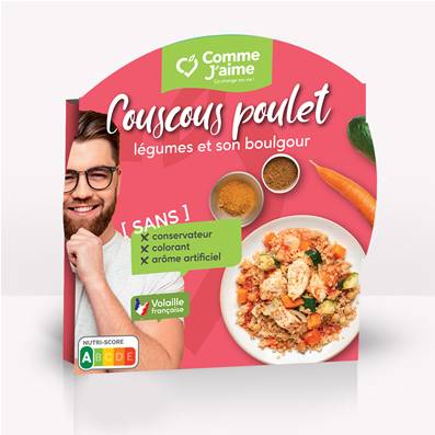 Couscous poulet légumes et son boulgour