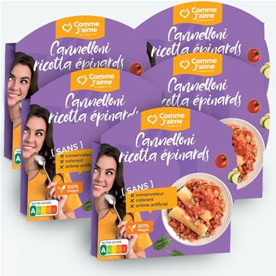 Pack 5 plats CANNELLONI RICOTTA EPINARDS