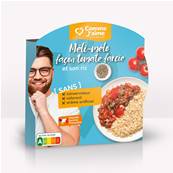 Méli mélo façon tomate farcie et son riz complet