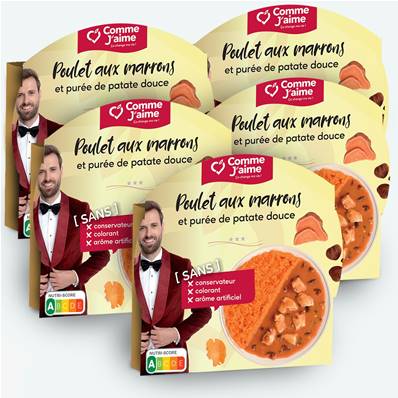 Pack 5 plats POULET AUX MARRONS