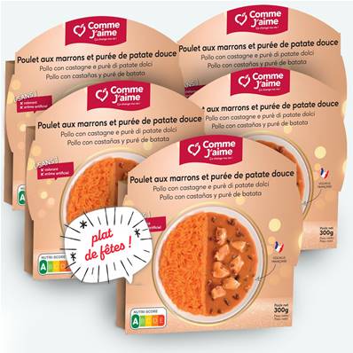 Pack 5 plats POULET AUX MARRONS