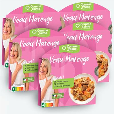 Pack 5 plats VEAU MARENGO