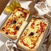 PIZZAS MARGHERITA TOMATE MOZZARELLA Pack 4 plats surgelés