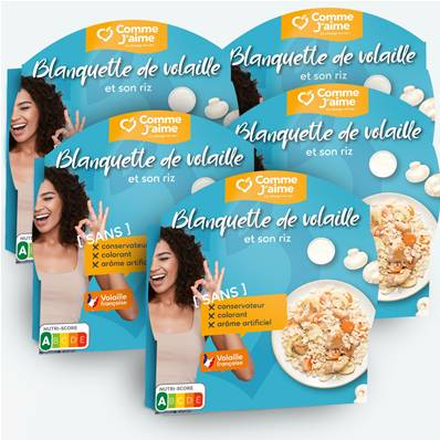 Pack 5 plats BLANQUETTE DE VOLAILLE