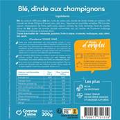 Dinde aux champignons et son blé