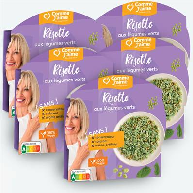 Pack 5 plats RISOTTO LEGUMES VERTS