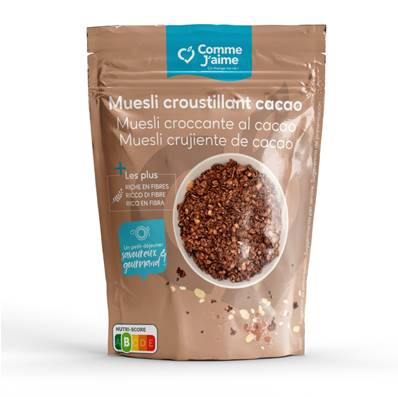 Muesli croustillant au cacao